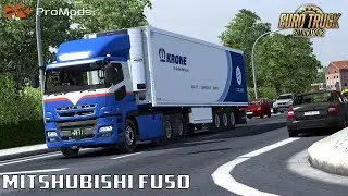 ETS 2 1.32 - ProMods 2.31 & Mitshubishi FUSO - Foggy Weather New Beta (Chill Trucking)