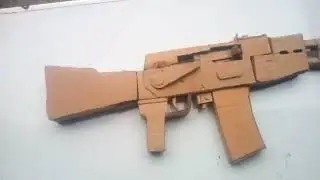 DIY | Cardboard Crafts | Realistic Builds | Creative Engineering. AK 47 made from carton