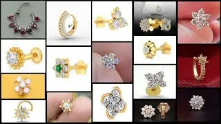 150+ diamond nose pin 1 stone| pathorer nose pin||three stone nose pin||diamond nose ring|lovely dpz