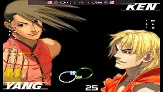 Street Fighter III 3rd Strike - 🇺🇸 Nica K.O(S) vs 🇺🇸 Virsaga(A) | Fightcade