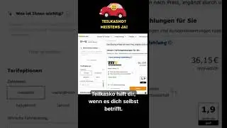 🚗Rechne selbst | Teilkasko meistens, JA!