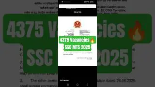 5464 VACANCIES 🔥 SSC MTS & HAVALDAR 2025 - OFFICIAL NOTICE