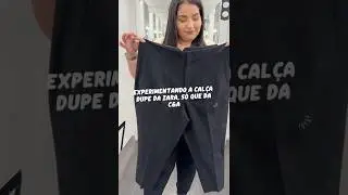 Cal&ccedil;a dupe da Zara na C&A tamanho plus size
