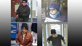 4 Bank Robbery Suspects to ID By @TorontoPolice Hold Up Squad