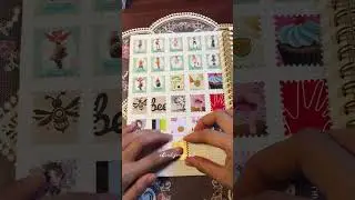 a scrap a day with me 🥧🧁#scrapaday #stamppunch #stamppuncher #junkjournal