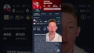 Christian McCaffrey is the biggest boom bust player in #fantasyfootball history #christianmccaffrey