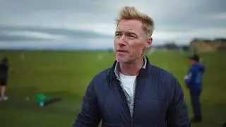 Ronan Keating, Connor Syme & John Paterson visited the St Andrews Links Junior Golf Association