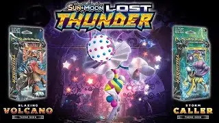 Pok&eacute;mon TCG Lost Thunder: Blazing Volcano/Storm Caller Theme Decks and Booster Pack Opening