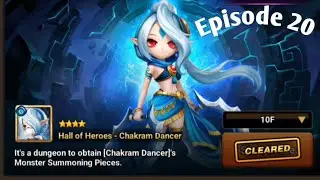 Water Chakram Dancer Hall Of Heroes - F2P Clear B10  - Summoners War - Beginner Series - Ep 20