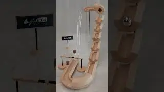 Mesmerizing Wooden Marble Run Animation | Satisfying