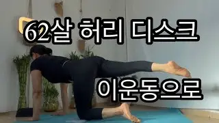 62살의허리디스크통증 안정화동작/스미스머신으로 힙확장 레그 프레스 엉덩이 근육 만들기