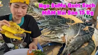CỰC SỐC NGA SUMO QU&Eacute;T SẠCH M&Acirc;M TUỶ D&Ecirc; V&Agrave; C&Acirc;U T&Ocirc;M C&Agrave;NG XANH HẤP NƯỚC DỪA TẠI NH&Agrave; H&Agrave;NG D&Ecirc; CHỌI ....