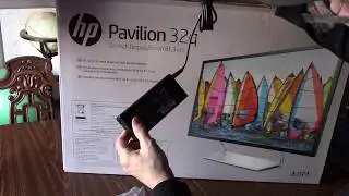 Excitingly Dangerous HP Pavillion 32q Computer Monitor Unboxing Video
