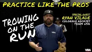 Baseball the running throw and how to do it. MLB player Ryan Vilade
