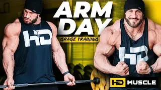 ALONE IN THE GARAGE 😱| TRAINING ARMS WITH ANTOINE VAILLANT