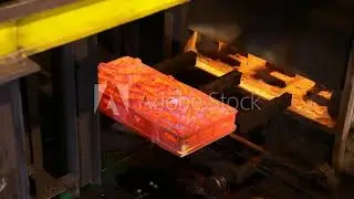 Stock video: heat treatment process metal components. annealing, hardening, scada system control