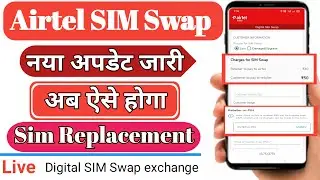 Airtel lost sim kaise nikale | How to exchange Airtel sim ,Digital SIM Swap Mitra app New updat