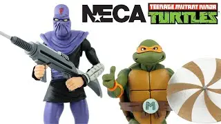 Review TARTARUGAS NINJA TMNT Cartoon NECA Série 1 - MICHELANGELO vs FOOT SOLDIER / Toys e Travels