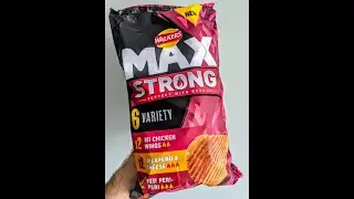 Reviewing Walkers Max Strong Crisps (Hot Chicken Wing, Jalape&ntilde;o & Cheese, and Fiery Peri-Peri)