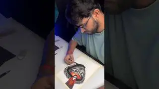 Durga Mata Drawing, #shorts #art #drawing #durgapuja