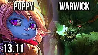 POPPY vs WARWICK (TOP) | 2/0/5, 900K mastery, 300+ games | KR Master | 13.11
