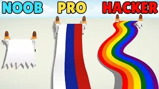 NOOB vs PRO vs HACKER in Flag Painters