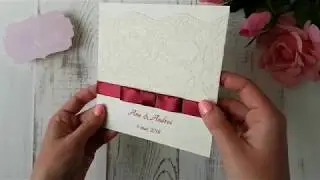Invitatii de nunta handmade K & M