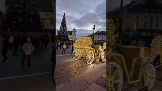 Old town Warsaw is a must see when you visit Poland on Christmas season#shorts #trending #fyp