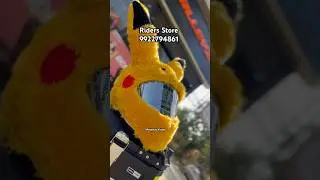 Bunny helmet cover | Pikachu helmet cover available | #helmetcover #bunny #pikachu #pikachuhelmet
