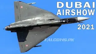 LCA TEJAS LA-5020 Flying Aerobatics Display at Dubai Airshow 2021