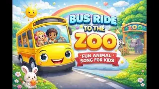 Bus Ride to the Zoo is a fun and cheerful animal song for kids from Calm-Kids-Corner