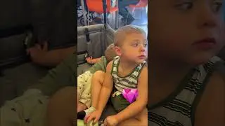 Toddlers enjoying a relaxing time in their wagon#toddlerlife #cutekids #siblinglove