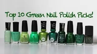 10 моих любимых зелёных лаков для ногтей! 2015 | Салли Хансен, China Glaze, NARS и другие!!