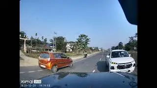 Be careful while Driving NH at Sivasagar | #road #shortvideo #mahaindrathar 