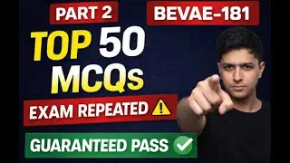BEVAE-181 Part 2 | Top 50 Most Repeated MCQs | IGNOU Environmental Studies