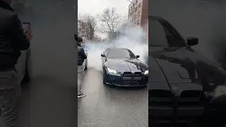 BMW M4 competition 2025 burnout #music #burnout #drift #bmw #m4competition #newyork #ytshorts