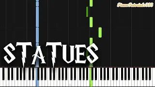 Statues - Harry Potter and the Deathly Hallows: Part 2 (Piano Tutorial) [Synthesia]