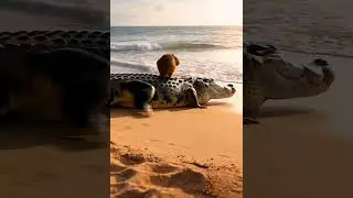 Nature&rsquo;s Chill King: Capybara Riding a Crocodile😱