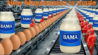 How Mayonnaise is Mass Produce in a future factory || High-Tech AI Factory