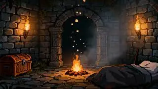 RPG Save Room Ambience &ndash; Peaceful Dungeon for Sleeping & Focus #lofi #relax #lofimusic #relaxing