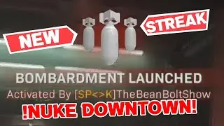 NUKE DOWNTOWN. How to use BOMBARDMENT in WARZONE! NEW KILL STREAK