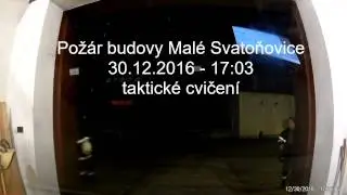 Výjezd: Malé Svatoňovice - Požár budovy - 30.12.2016 - Malé Svatoňovice, ul. Nádražní