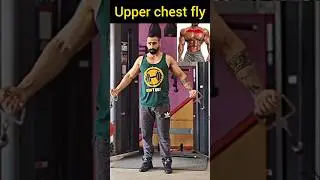 chest workout on cable .