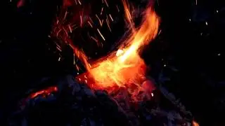 Nature Sounds: Burning Wood Fire, Crackling Wood, Relaxing Fireplace HD