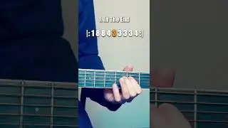 In The End (Linkin Park) on One String #guitar #tutorial
