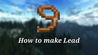 How to make Lead in Minecraft || Crafting Recipe of Lead in Minecraft || Minecraft Basics ||