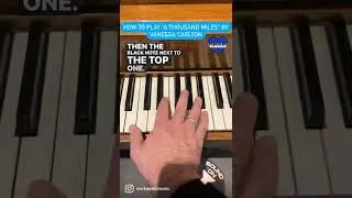 How to play A Thousand Miles by Vanessa Carlton on piano in 30 seconds
