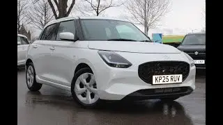 KP25 RUV Suzuki Swift Motion CVT 1.2 MHEV 5dr Pure Pearl White 2025