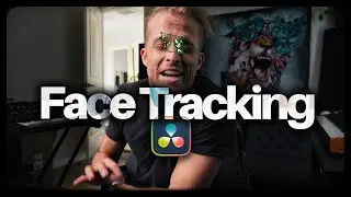 How to FACE TRACK in DaVinci Resolve (1 minute)