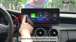 Road Top Ultra-thin 12.3-inch Benz Car Touch Screen Linux System Demonstration